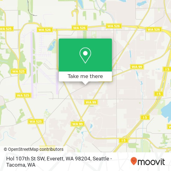 Mapa de Hol 107th St SW, Everett, WA 98204