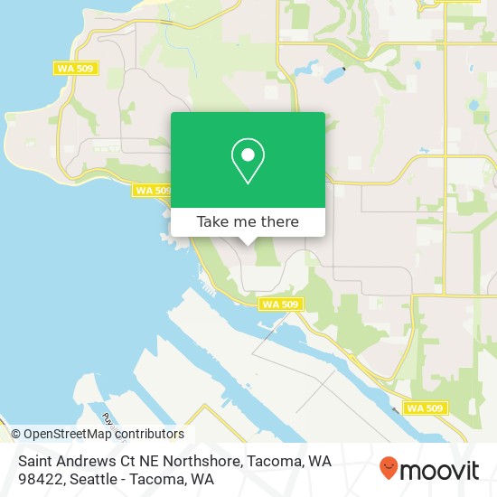 Mapa de Saint Andrews Ct NE Northshore, Tacoma, WA 98422