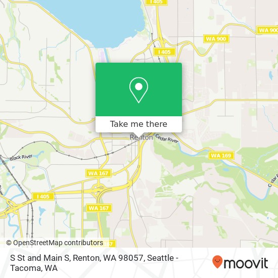 Mapa de S St and Main S, Renton, WA 98057