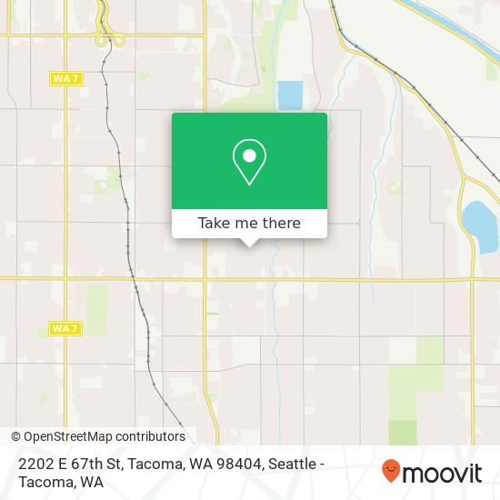 Mapa de 2202 E 67th St, Tacoma, WA 98404