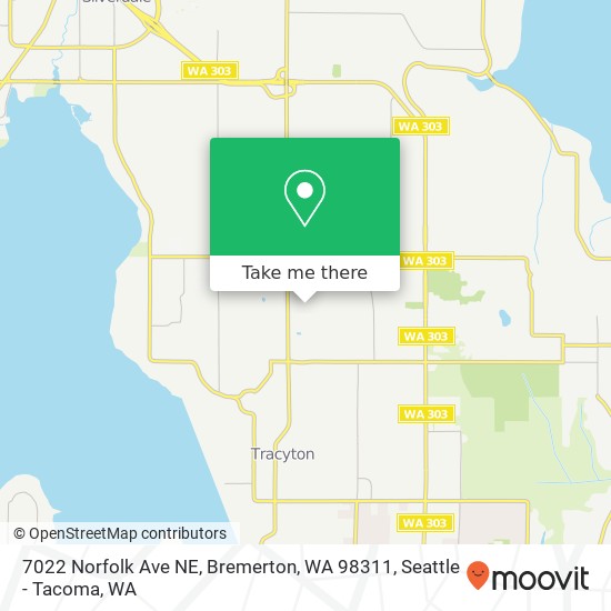 7022 Norfolk Ave NE, Bremerton, WA 98311 map