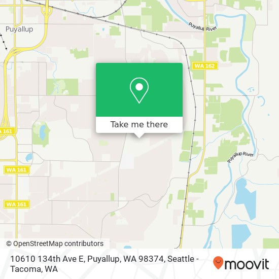 Mapa de 10610 134th Ave E, Puyallup, WA 98374