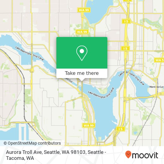 Mapa de Aurora Troll Ave, Seattle, WA 98103