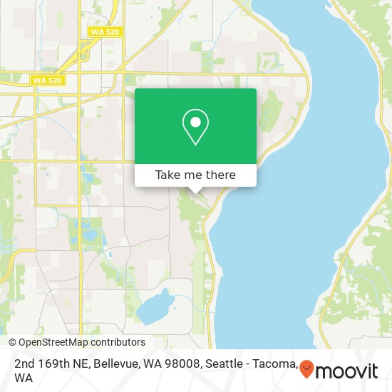 2nd 169th NE, Bellevue, WA 98008 map