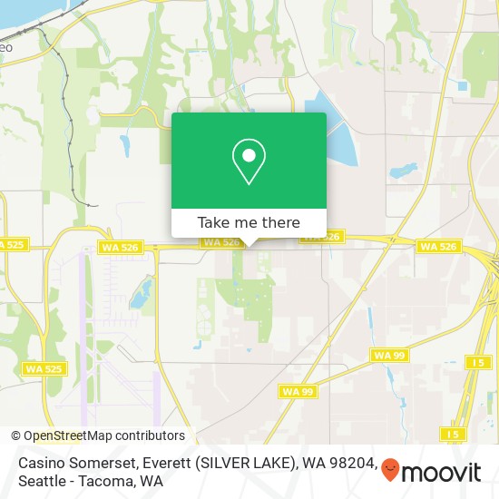 Mapa de Casino Somerset, Everett (SILVER LAKE), WA 98204