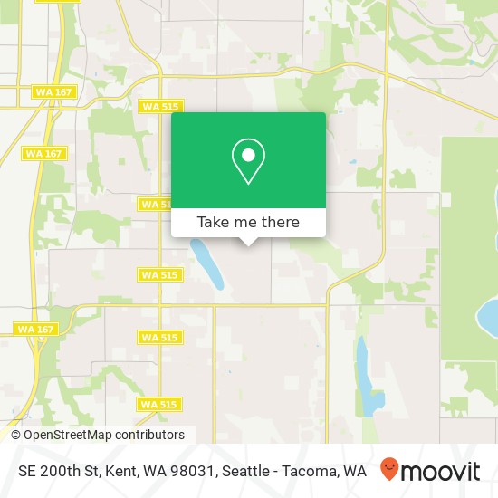 Mapa de SE 200th St, Kent, WA 98031