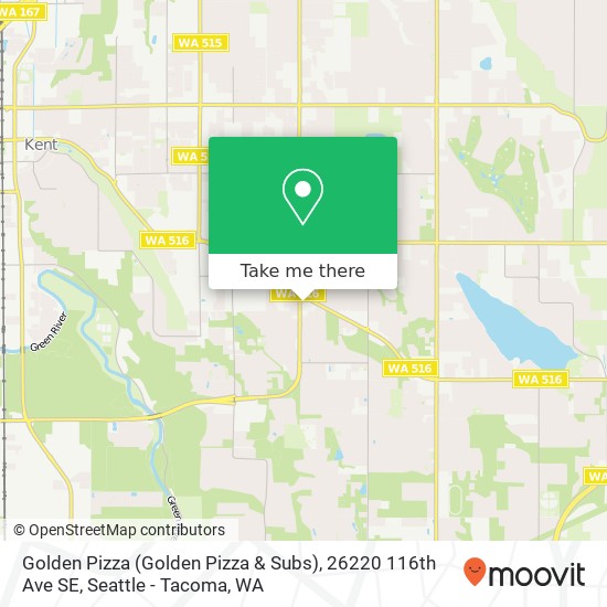 Golden Pizza (Golden Pizza & Subs), 26220 116th Ave SE map