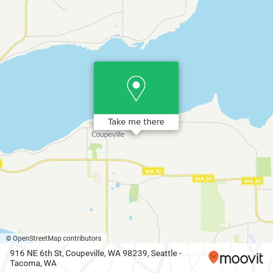 Mapa de 916 NE 6th St, Coupeville, WA 98239