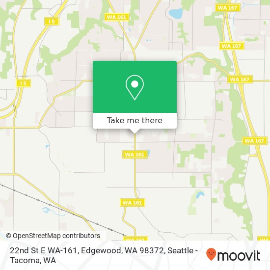 22nd St E WA-161, Edgewood, WA 98372 map