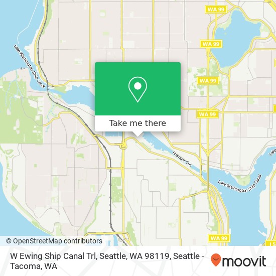 Mapa de W Ewing Ship Canal Trl, Seattle, WA 98119