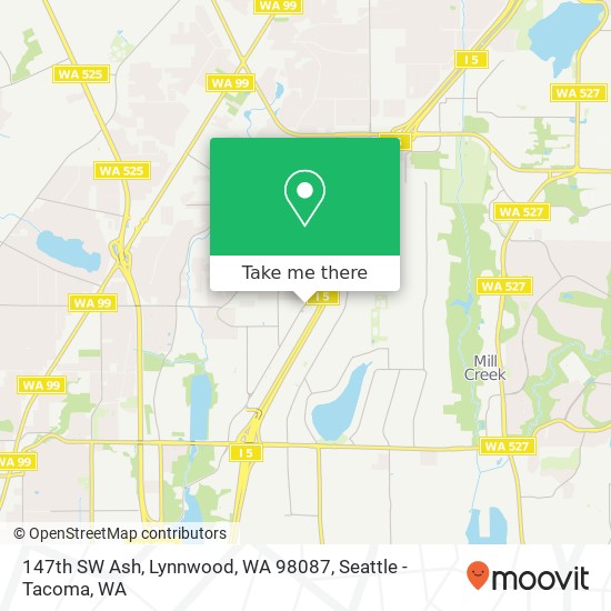 147th SW Ash, Lynnwood, WA 98087 map