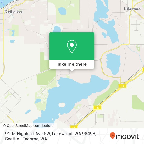 9105 Highland Ave SW, Lakewood, WA 98498 map