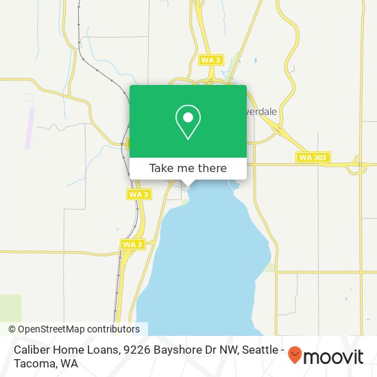 Mapa de Caliber Home Loans, 9226 Bayshore Dr NW