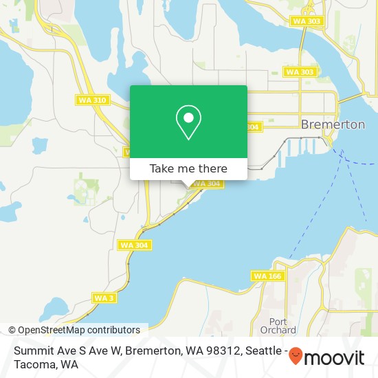 Mapa de Summit Ave S Ave W, Bremerton, WA 98312