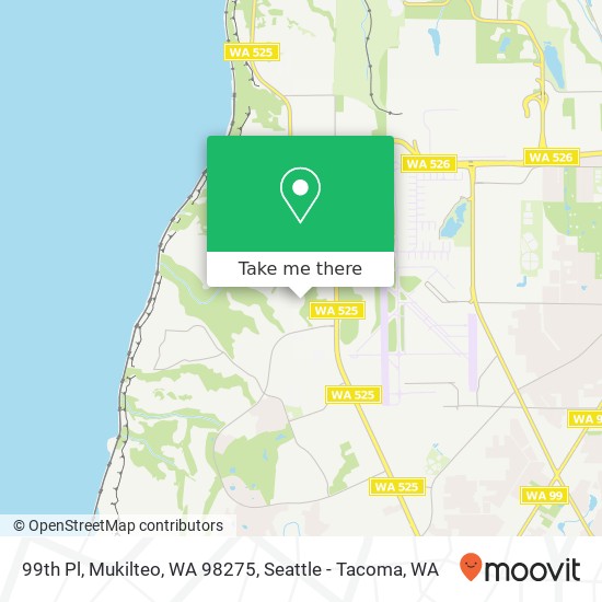 Mapa de 99th Pl, Mukilteo, WA 98275