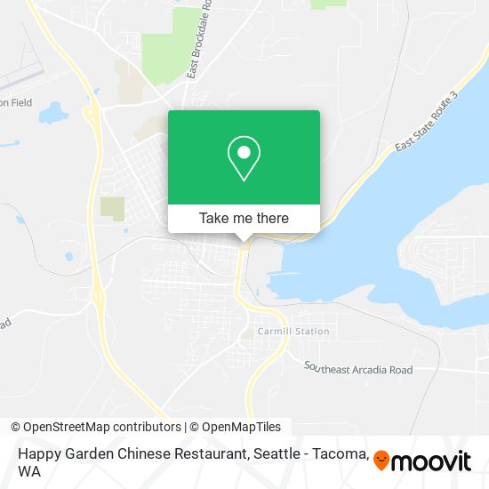 Mapa de Happy Garden Chinese Restaurant