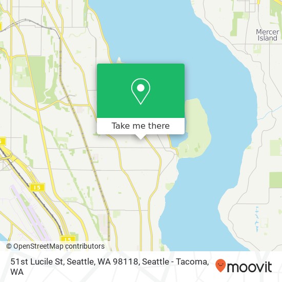 Mapa de 51st Lucile St, Seattle, WA 98118