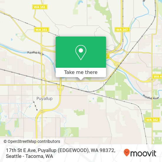 Mapa de 17th St E Ave, Puyallup (EDGEWOOD), WA 98372