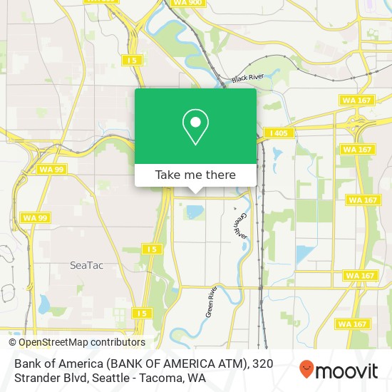 Mapa de Bank of America (BANK OF AMERICA ATM), 320 Strander Blvd