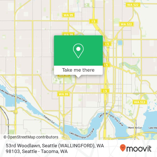 53rd Woodlawn, Seattle (WALLINGFORD), WA 98103 map