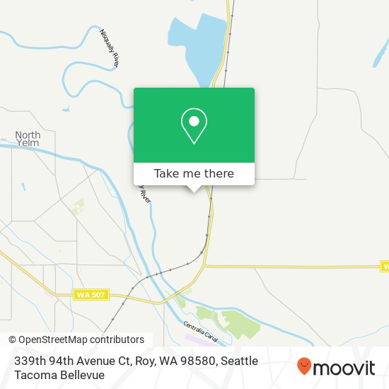 Mapa de 339th 94th Avenue Ct, Roy, WA 98580