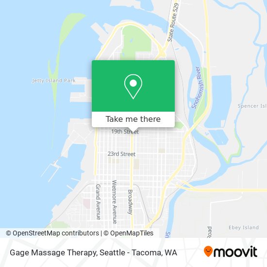 Mapa de Gage Massage Therapy