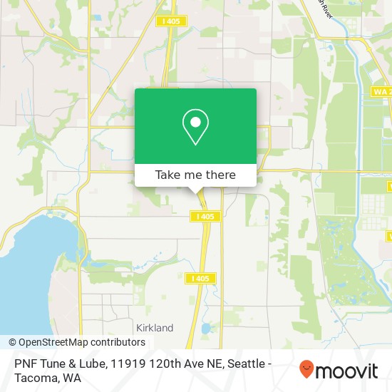 PNF Tune & Lube, 11919 120th Ave NE map