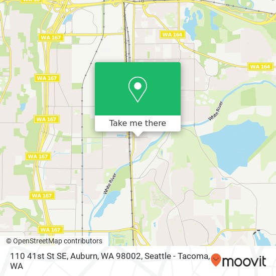 Mapa de 110 41st St SE, Auburn, WA 98002