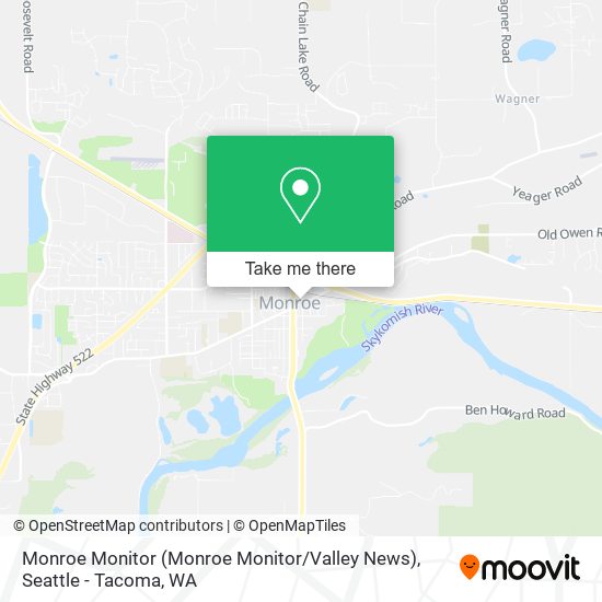 Mapa de Monroe Monitor (Monroe Monitor / Valley News)