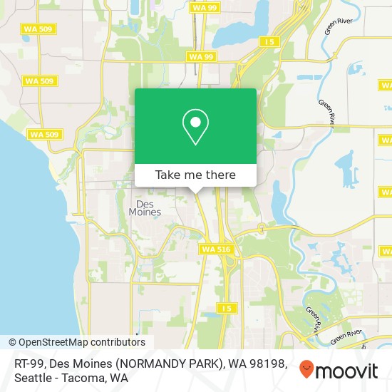 RT-99, Des Moines (NORMANDY PARK), WA 98198 map