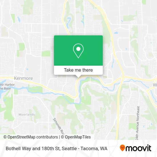 Mapa de Bothell Way and 180th St