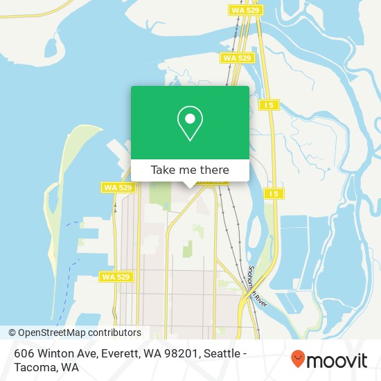 606 Winton Ave, Everett, WA 98201 map