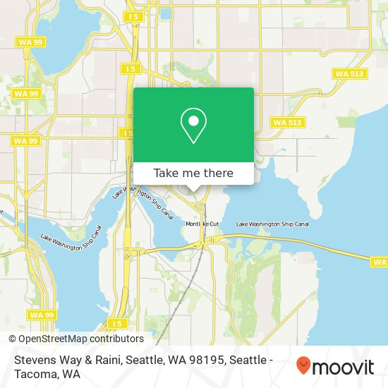 Stevens Way & Raini, Seattle, WA 98195 map