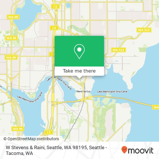 Mapa de W Stevens & Raini, Seattle, WA 98195