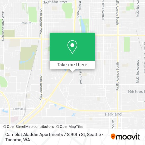 Mapa de Camelot Aladdin Apartments / S 90th St