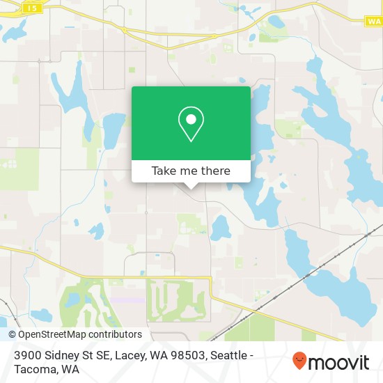 Mapa de 3900 Sidney St SE, Lacey, WA 98503