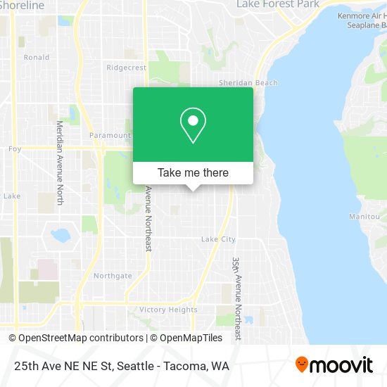 25th Ave NE NE St map