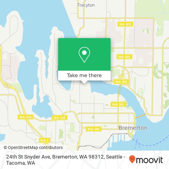 Mapa de 24th St Snyder Ave, Bremerton, WA 98312