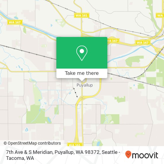 Mapa de 7th Ave & S Meridian, Puyallup, WA 98372