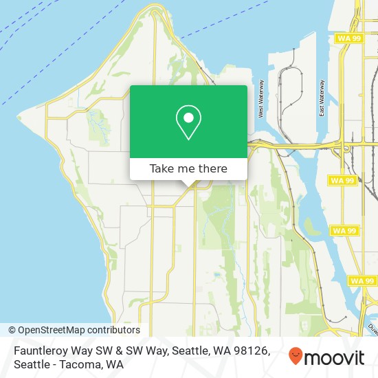 Fauntleroy Way SW & SW Way, Seattle, WA 98126 map