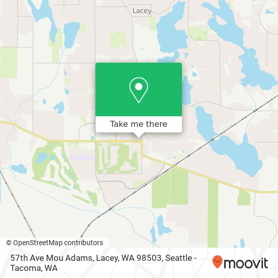Mapa de 57th Ave Mou Adams, Lacey, WA 98503