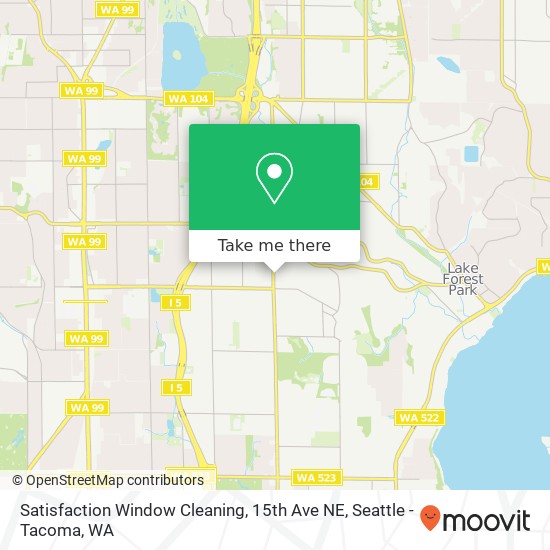 Mapa de Satisfaction Window Cleaning, 15th Ave NE