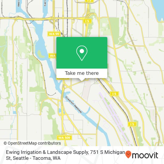 Mapa de Ewing Irrigation & Landscape Supply, 751 S Michigan St