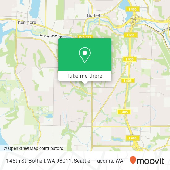 145th St, Bothell, WA 98011 map