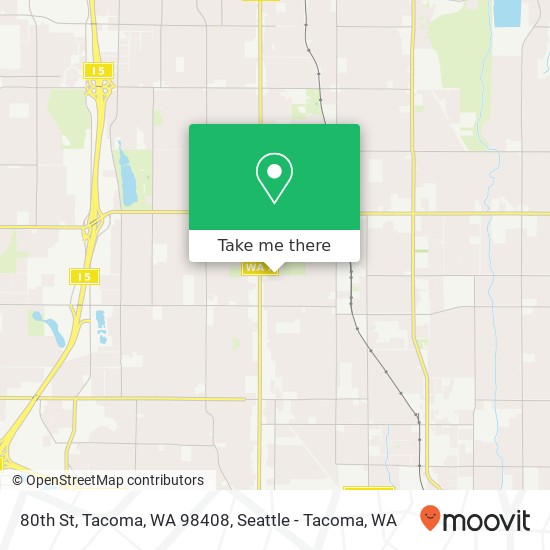 80th St, Tacoma, WA 98408 map