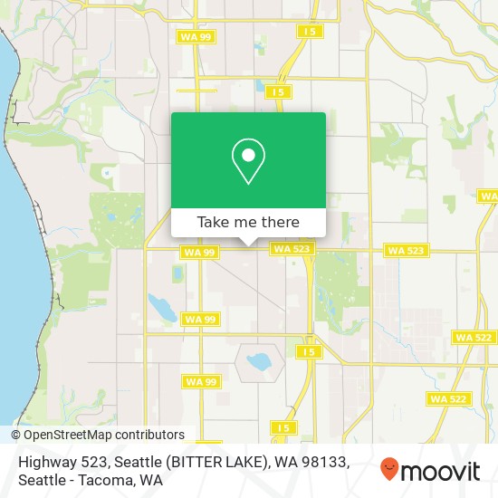 Mapa de Highway 523, Seattle (BITTER LAKE), WA 98133