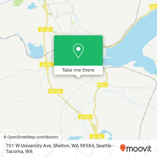 701 W University Ave, Shelton, WA 98584 map