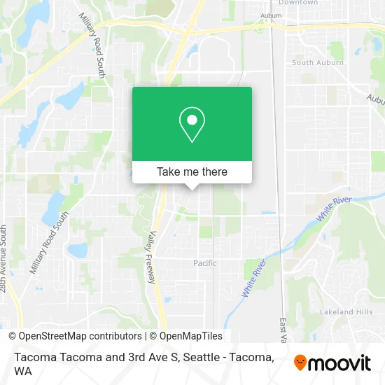 Mapa de Tacoma Tacoma and 3rd Ave S