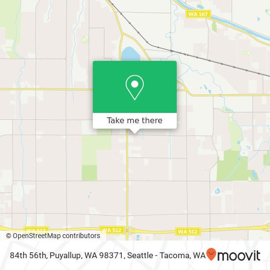 Mapa de 84th 56th, Puyallup, WA 98371