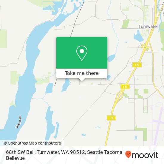 Mapa de 68th SW Bell, Tumwater, WA 98512